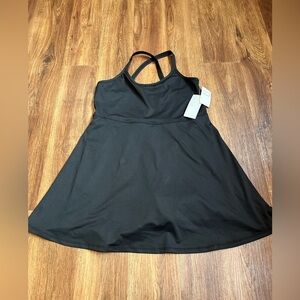 Zella Cross-Back Black Active Dress